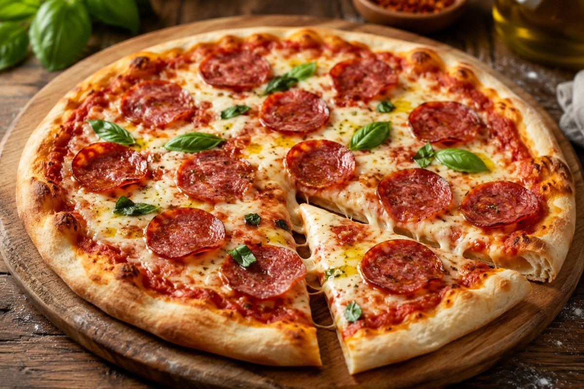 reteta pizza cu salam