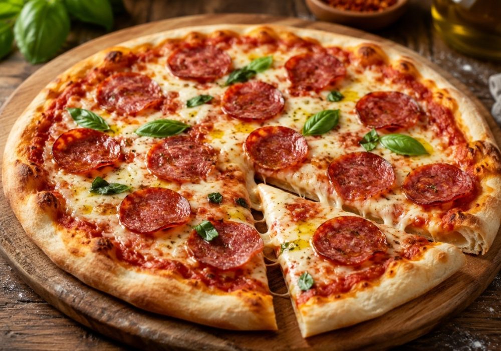 reteta pizza cu salam